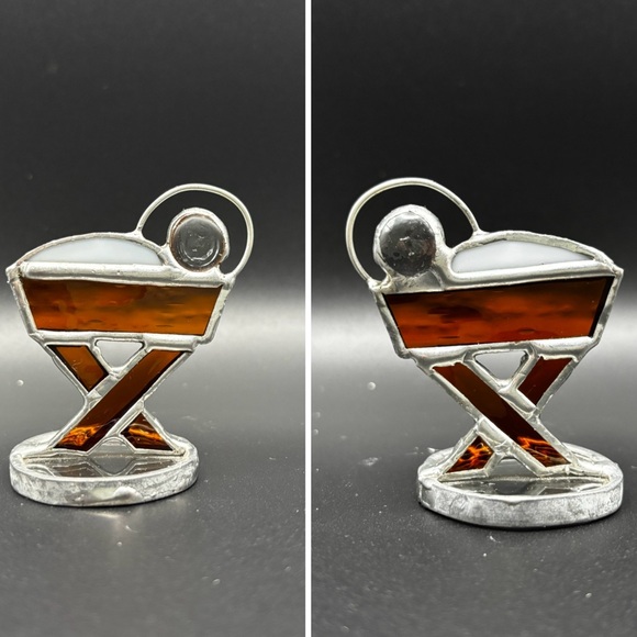 7 Piece Stained Glass Standing Nativity Set - Picture 4 of 12